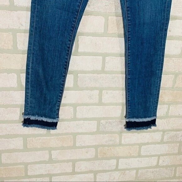 Loft NWT Double Frayed Skinny Jeans Size 24 - Picture 6 of 12